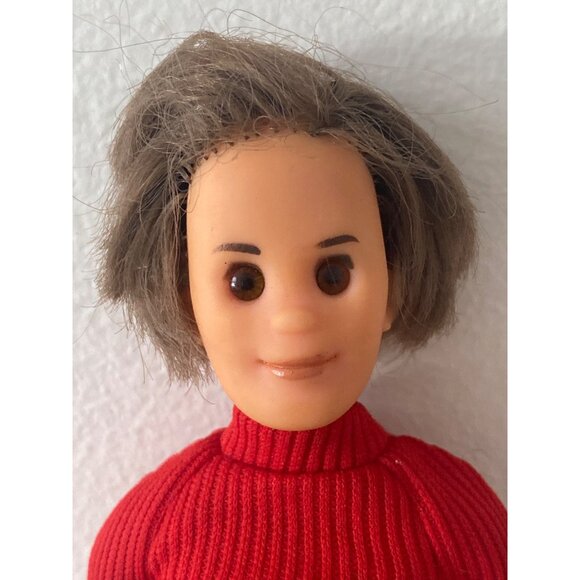 Mattel SUNSHINE FAMILY 1973  MOM DAD Dolls Green Floral Dress Red Top ~9.Vintage - Picture 15 of 16